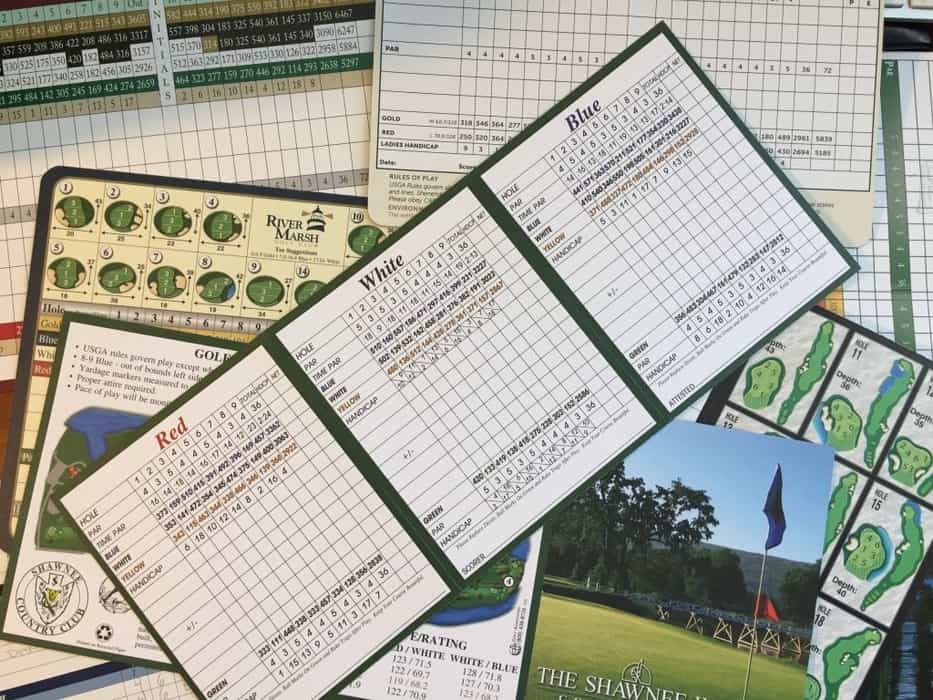 golf scorecard printing
